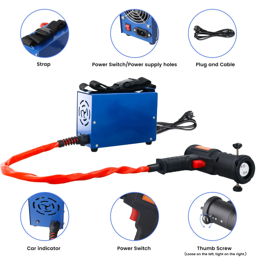 Podofo 1500W Magnetic Induction Heater Kit High Intensity Hand Held Magnetic Heater Bolt Remover Tool