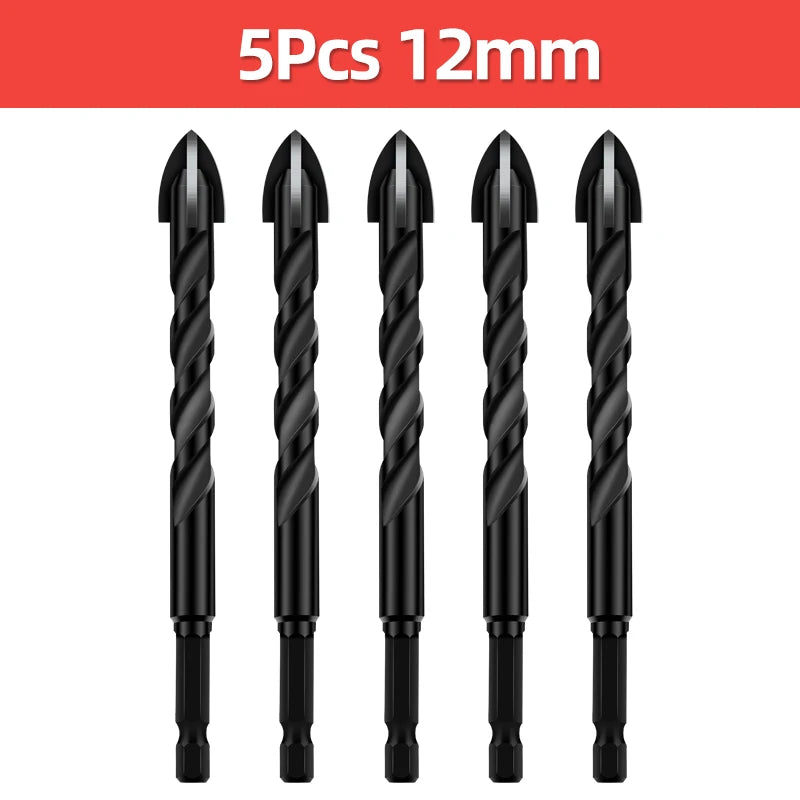 TOOLEYE Cross Hex Drill Bit Set