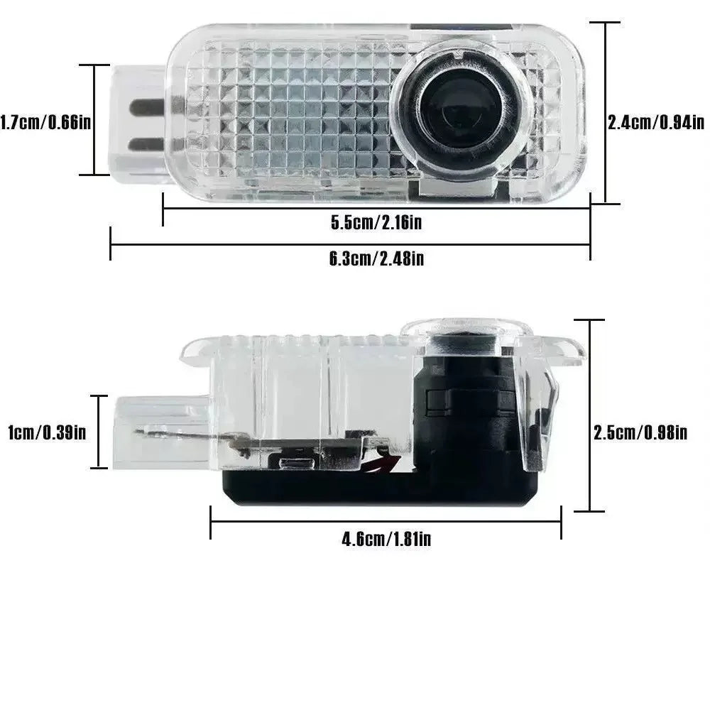 2/4Pcs LED HD Car Door Logo Projector Lamp for Audi A3 A4 B8 A6 C7 A5 Q5 B7 B6 B9 Sline Qattro RS Q3 Q7 S3 S4 S5 S6 S8