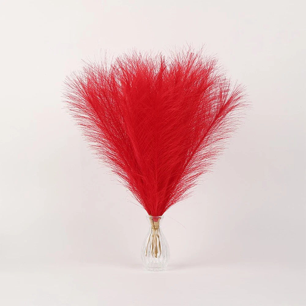 55cm 10pcs Artificial Pampas Grass Bouquet Fake Flower for Wedding Decor Garden Decoration DIY Outdoor Simulation Plant Reed