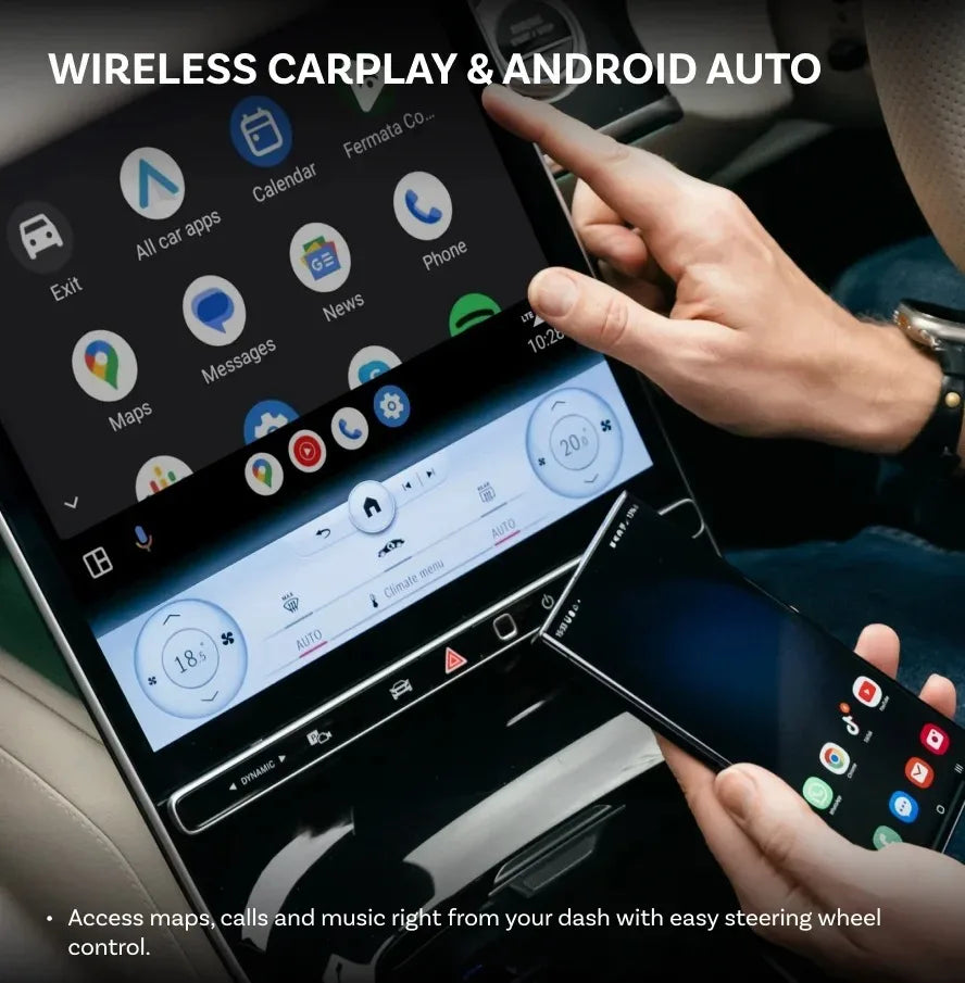 OTTOCAST P3 Pro Ai Box Wireless Carplay Android Auto Aadapter Ai Voice QCM 6225 Video Box for Benz Audi Kia Hyundai VW Toyota