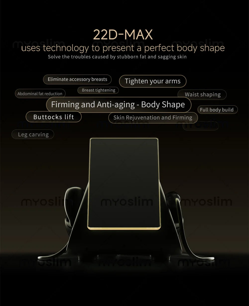 Professional 22D MAX 2 in 1 Portable Facial Lifting, Firming, Anti-Aging Beauty Device, 3D Sculpting Machine