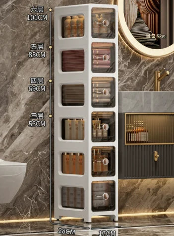 4/5/6floors drawer-type slit storage cabinet ultra-narrow slit cabinet for refrigerator multi-layer storage rack for bathroom
