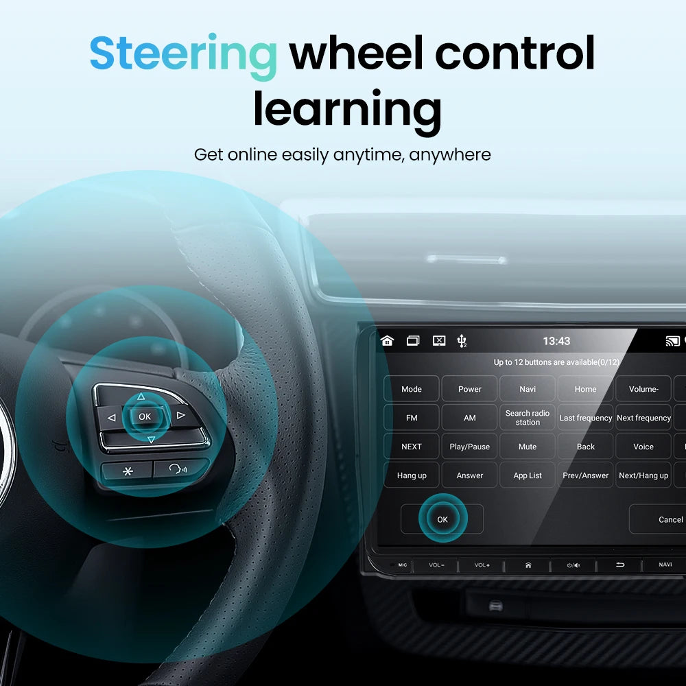 GEARELEC 9 "Car Radio For VW Golf Passat B6 B7 Skodas sat Octavia Polo Tiguan 2 Din wireless Android 13 CarPlay Android RDS Auto DSP BT 4G GPS Car Multimedia Player For Volkswagen