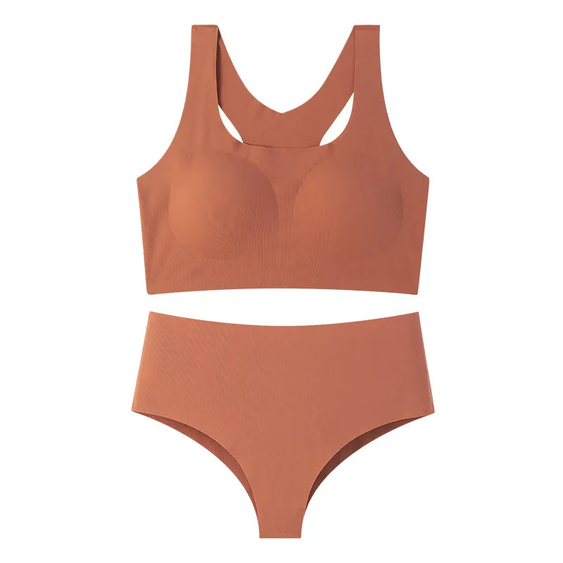 Women's Seamless Bra and Panty Set Racerback Smooth Everyday Lingerie 2026