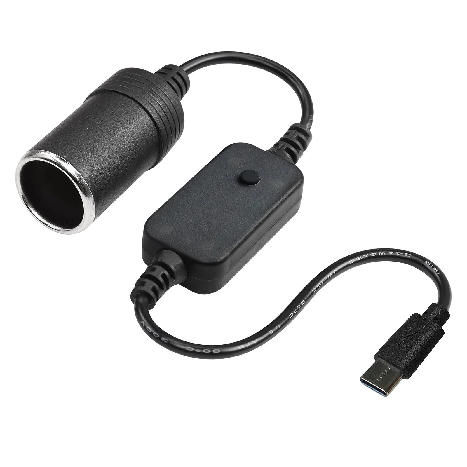 1pc 5V 2A USB To 12V Cigarette Lighter Socket USB Male to Female Cigarette Lighter Adapter Converter Car Electronics Accessories