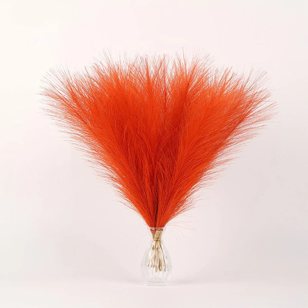 55cm 10pcs Artificial Pampas Grass Bouquet Fake Flower for Wedding Decor Garden Decoration DIY Outdoor Simulation Plant Reed