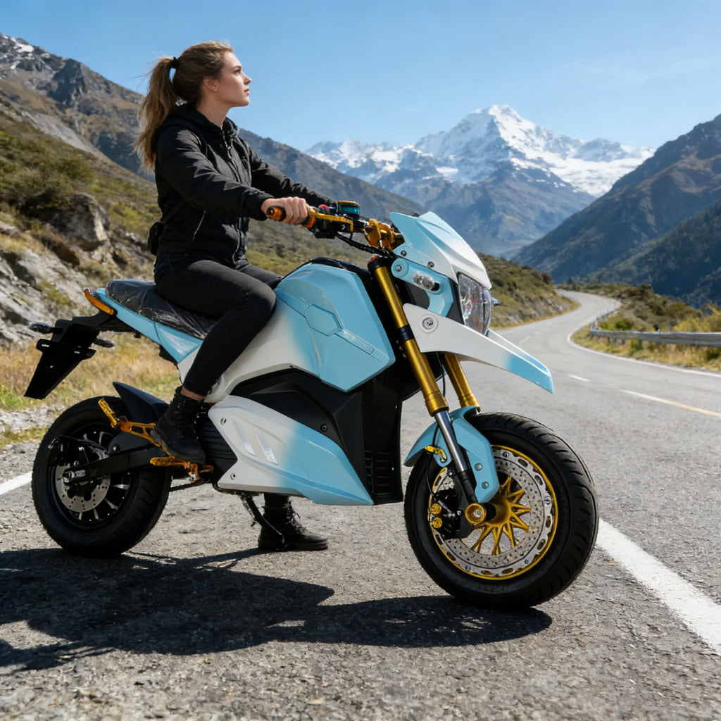 High Speed Adult Electric Motorcycle | 72V Electric Motorcycle & Off-Road Dirt Bike for Mountain Riding