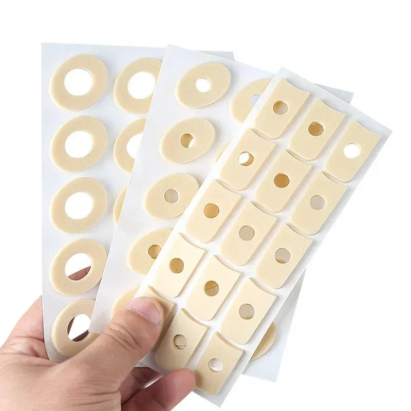 15/20PCS/Sheet Callus Cushions Shoes Heel Pad Foam Round Toe Foot Corn Bunion Protectors Pads Medical Plaster Foot Corn Removal