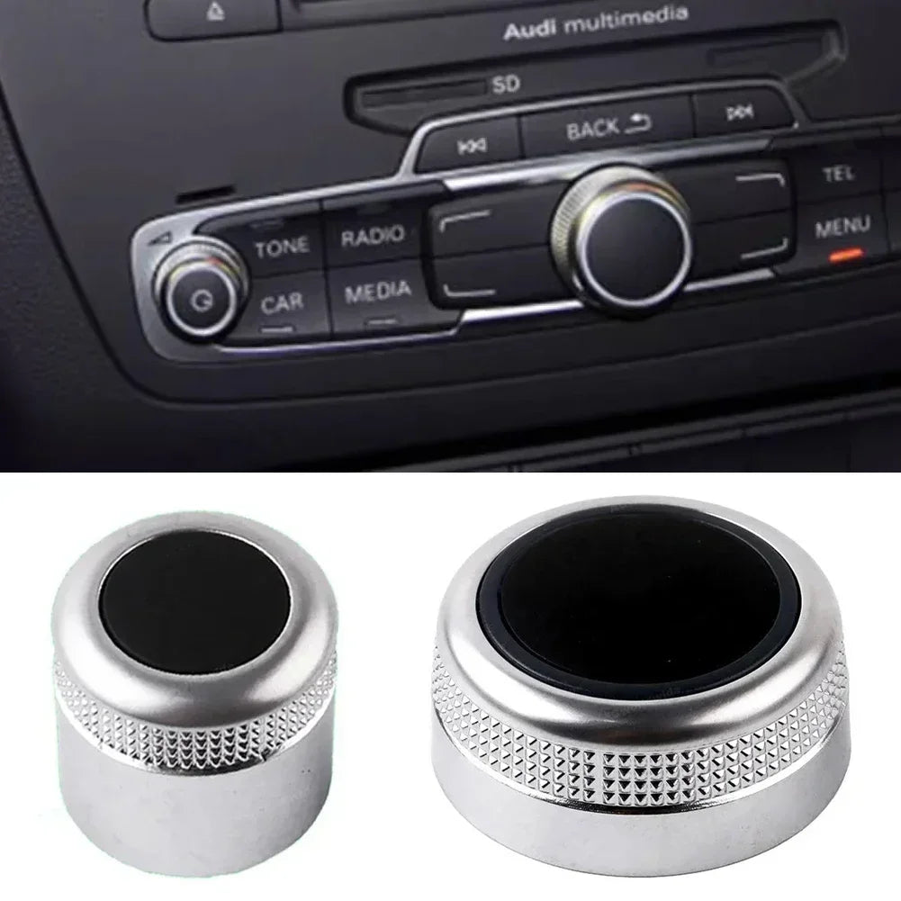 Bouton Rotatif de Volume MMI Multimédia Interrupteur de Réglage de Navigation Menu Principal Couvercle pour Audi A6 C6 S6 Allroad Q7 A8 S8