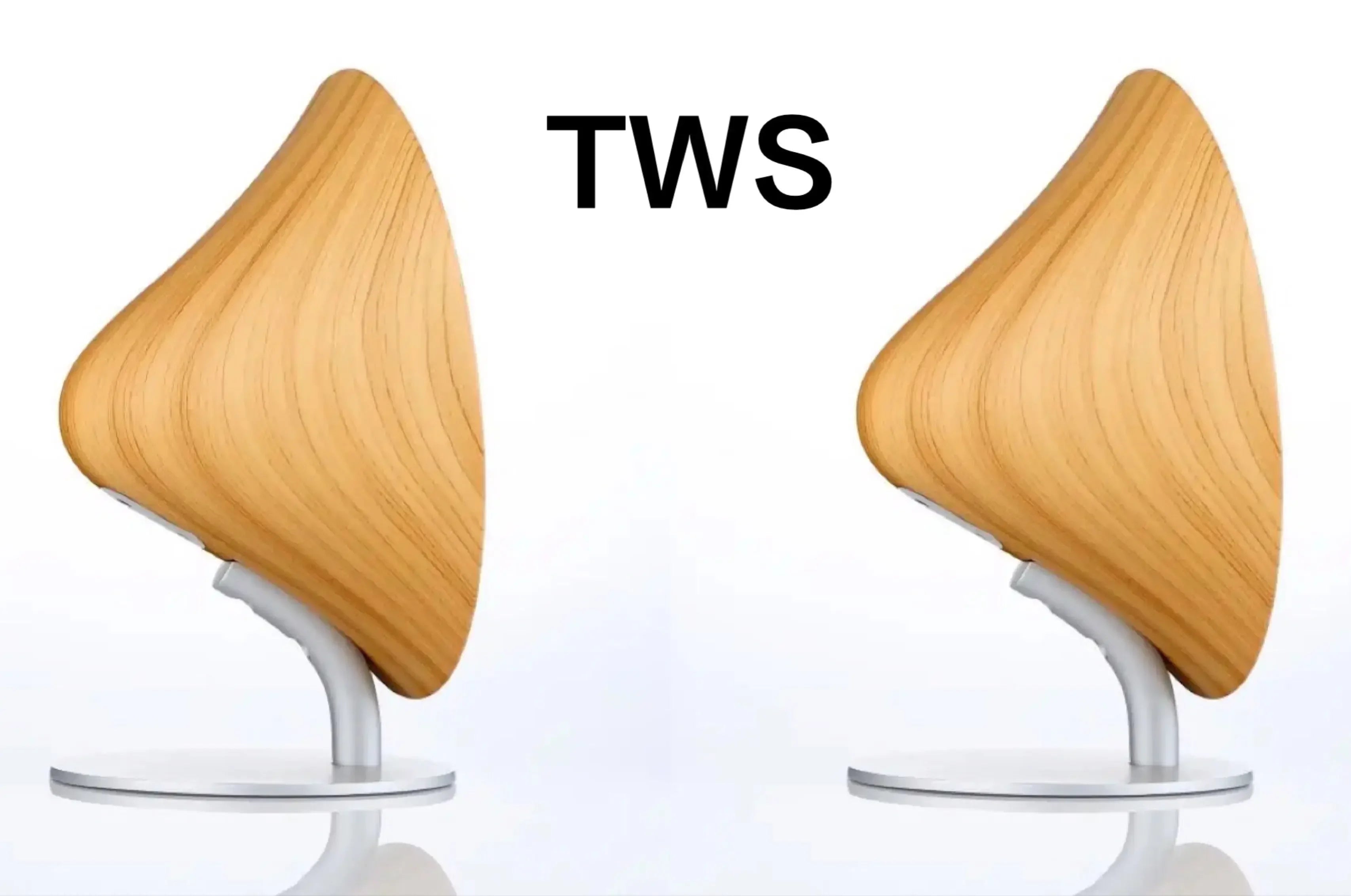 Enceinte stéréo de bureau Bluetooth avec caisson de basses à surface tactile métallique, en bois vintage élégant, prenant en charge le TWS.
