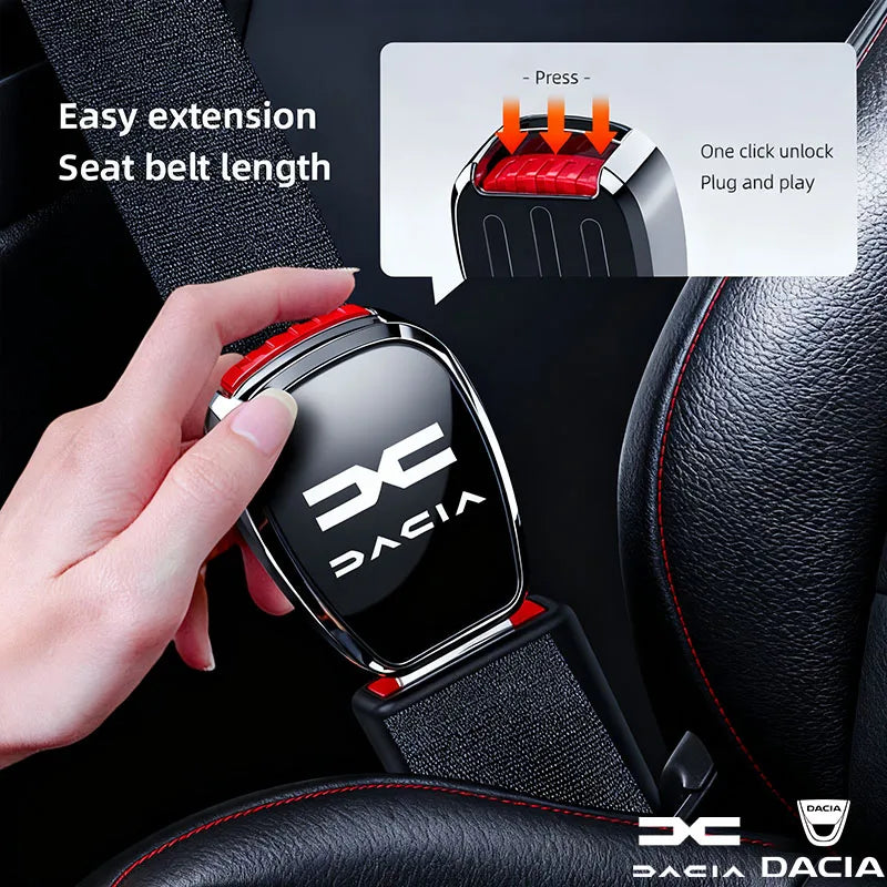 Car Seat Safety Lock Buckle Seatbelt Clip Extender For Dacia Duster Logan Sandero Stepway Dokker Lodgy MCV 2019 Spring Bigste