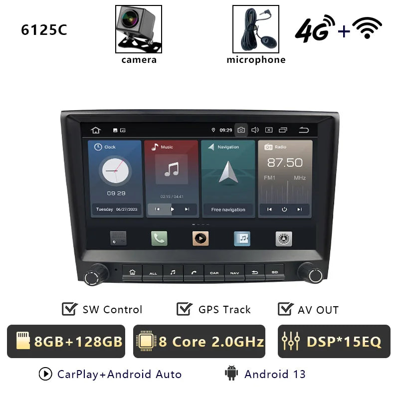 CHSTEK Carplay Android 13 For Porsche 911 987 997 Cayman Boxster Car Radio Player Multimedia GPS WIFI 4G RDS Bluetooth Autoradio