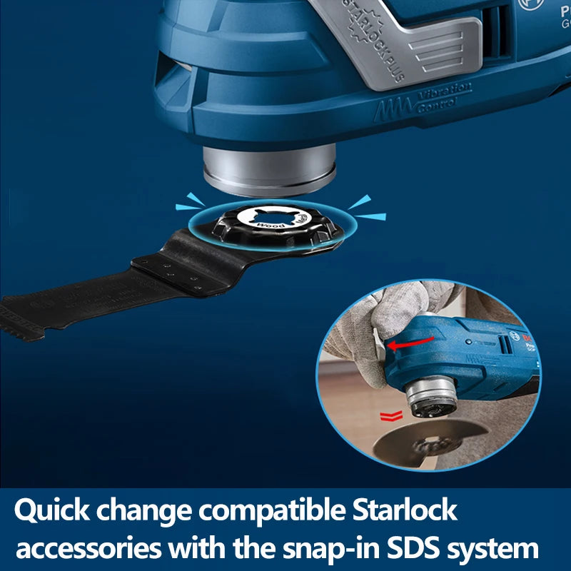 Bosch Outil multifonction oscillant sans fil GOP 185-Li sans balais Universal Treasure Machine de découpe rechargeable 18V Outils électriques