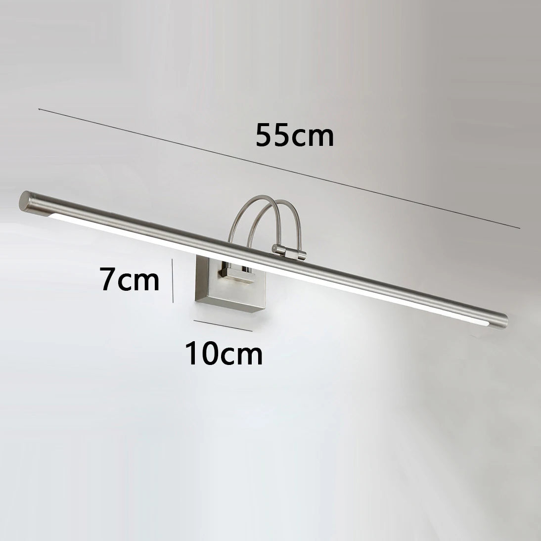 Miroir Design Rétro Applique Murale Intérieure Matériau Métal Abat-jour Acrylique Corps Plaqué Applique LED Décoration Hôtel Salle de Bain Lustres