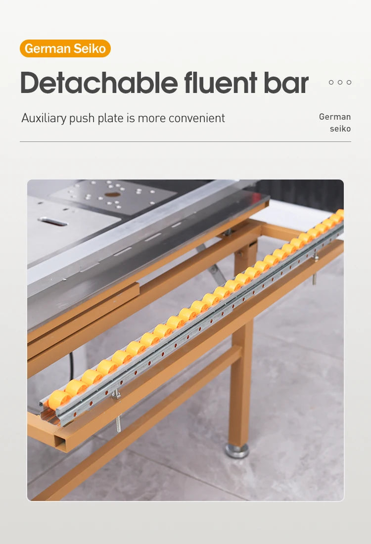 Multi-functional Push Table Saw Precision Guide Rail Folding Electric Panel Saw Kit with Cutting Saw Banding Machine Option Saw