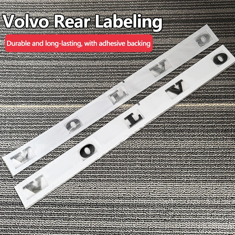 Volvo Car Letter Badge Auto Trunk Metal Stickers For Volvo Xc60 Xc90 V40 V60 S60 V50 V90 S80 C40 XC40 V70 XC70 C30 C70 Rdesign