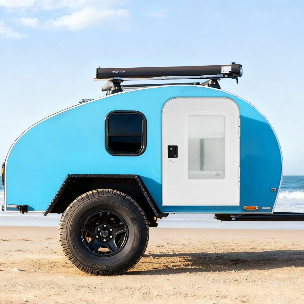 Lockable RV Door Passenger Side/Driver Side RV Door Aluminum Entry Door with Lock Wall Thickness 30-60mm for RVs/Trailers