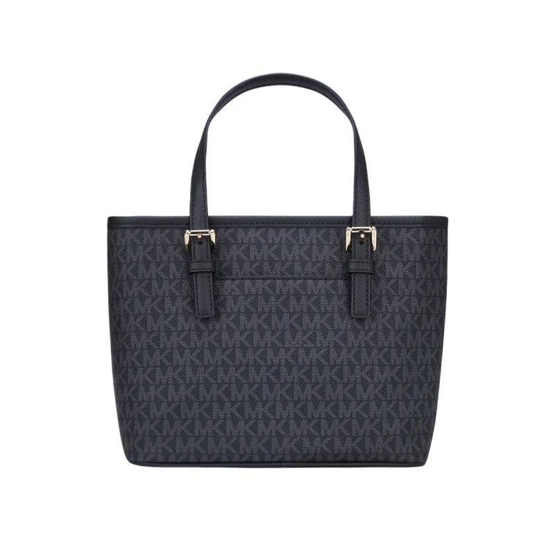 Sac fourre-tout porté main et croisé Michael Kors Ole Jet Set Travel Ultra Small en PVC imprimé avec cuir pour femme