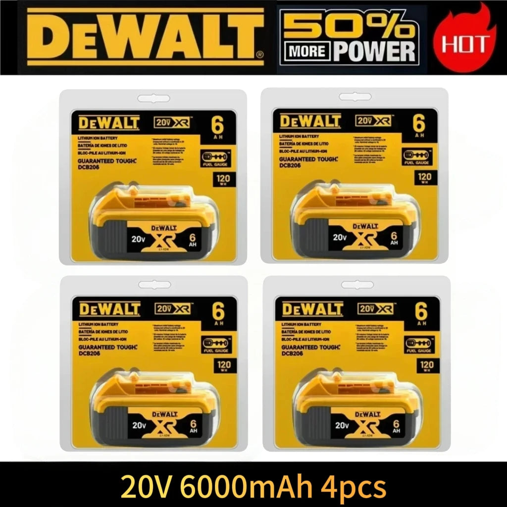Batterie Dewalt 20V d'origine, 5AH 6AH Batterie Dewalt, Outils Électriques DeWalt Série DCF DCD DCG DCS DWE Livraison Aérienne Gratuite