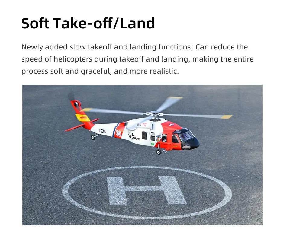 FLYWING MH-60T Jayhawk Scale Helicopter 470 Class LED Light ACE Controller MH60T rc Helicopter MH60 helicopter with GPS ATT mode