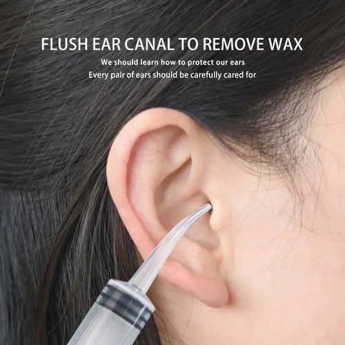 12ML Ear Cleaner Washer Syringer Elbow Rubber Tube Earwax Cleaning Removal Tool Ear Cleaner Wax Removal Ear Cleaner Health Care