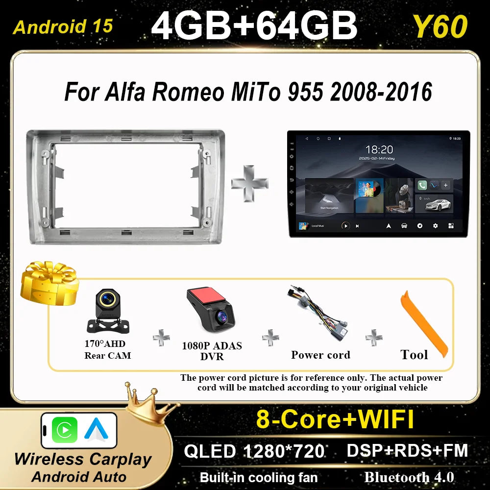 Android 15" Car Radio for Alfa Romeo