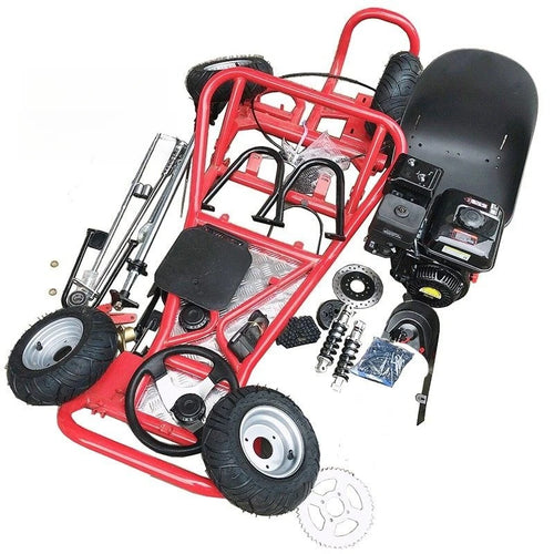 168CC Modified Four-Wheel Drift Karting Car Complete Set of Chassis Parts,