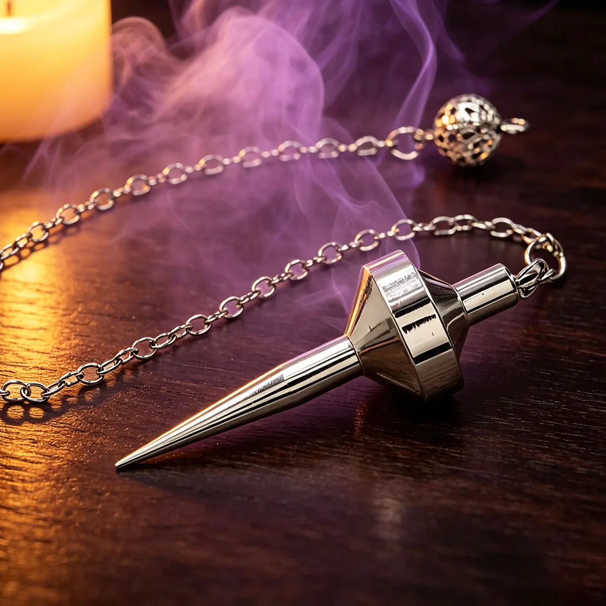 Anitque Copper Pendulum for Divination Reiki Cone Pointed  Metal Pendant Dowsing  Answer Wicca Tool Spiritual Retro Pendulo X406