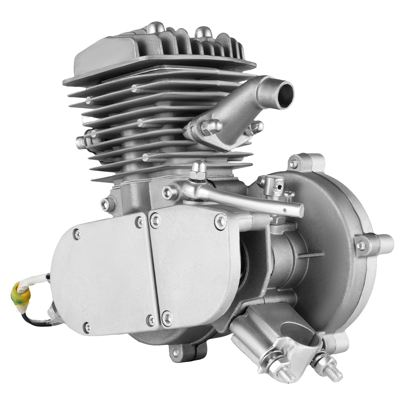 80cc 2-Stroke Bicycle Gas Engine Kit,40km/h Petrol Motorized Bike Motor with 2L Tank,Fit for 26/28 Inch Bicycles,180kg Load