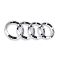 Car Styling For Audi A3 A4 A4L A5 A6 A6L A7 A8L Q2L Q3 Q5 Q7 TT Gloss Black Front Bonnet Grill Rear Trunk Emblem Badge Stickers