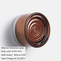 IWHD Round Glass LED Wall Lamp Sconce 4 Colors Bedroom Living Room Waterproof Stair Bathroom Mirror Light Modern Wandlamp