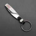 3D Metal Car Styling Badge Keychain Leather Woven Emblem Key Ring Accessories For Audi A3 A4 B8 8P 8V A6 C7 A5 Q5 B7 B6 B9 SLINE