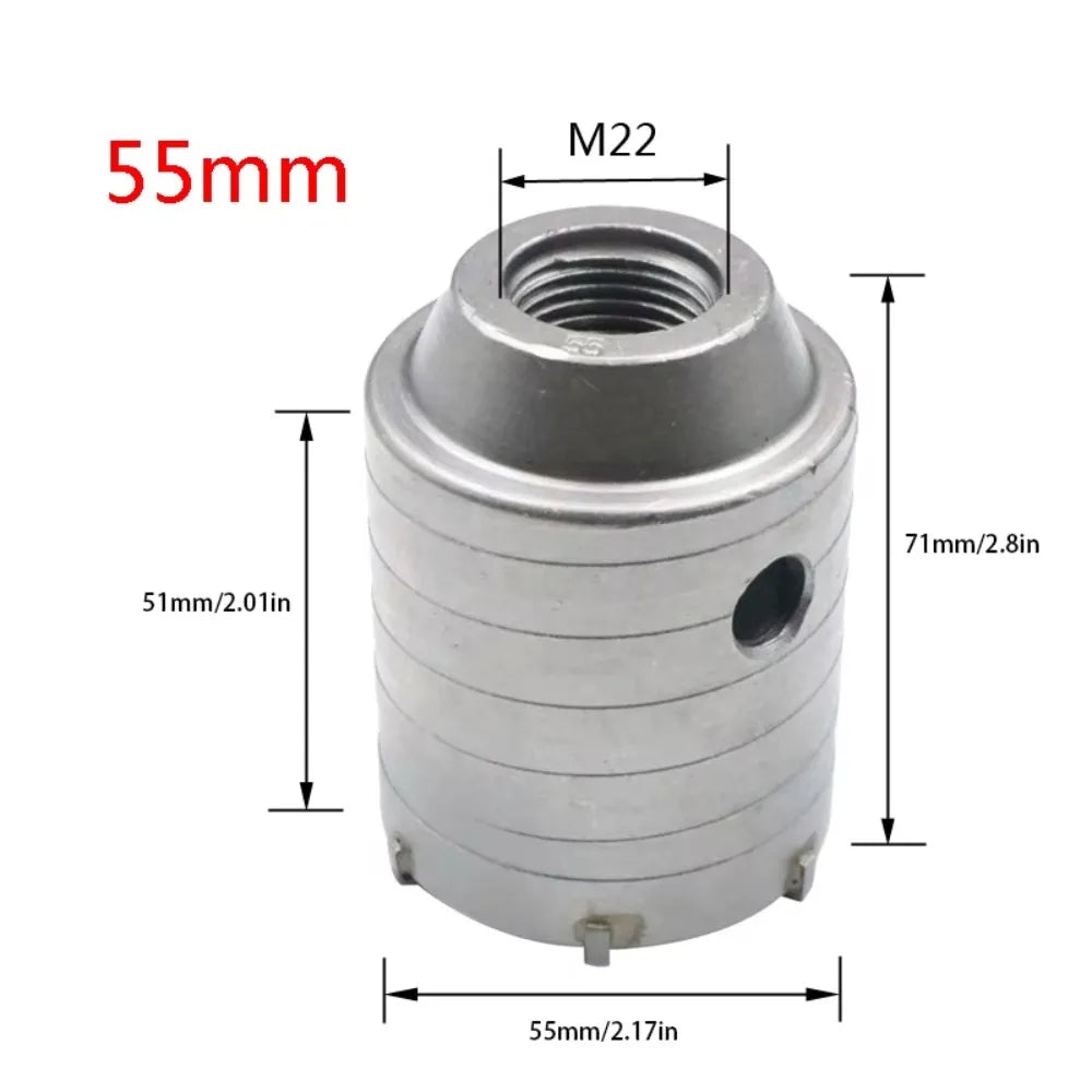 40mm-60mm Concrete Hole Saw Round Shaft Metal Cutting Masonry Construction Tool Heavy Duty High Strength