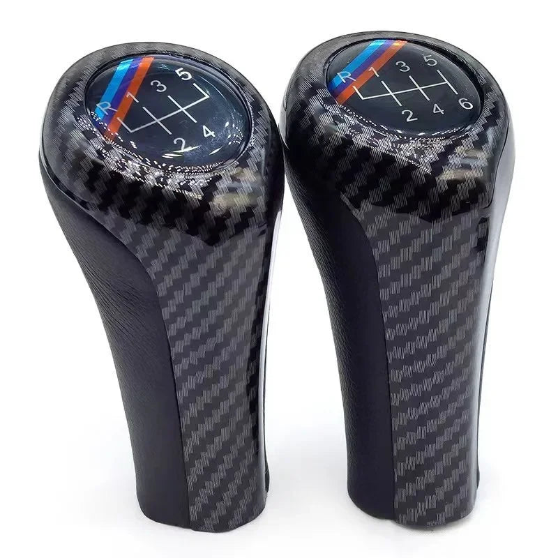 Carbon Leather Gear Shift Knob for BMW 1 3 5 6 Series M3 M4 M5 X5 X6 E30 E32 E34 E36 E38 E39 E46 E53 E60 E83 E84 E87 E90 E91 E92