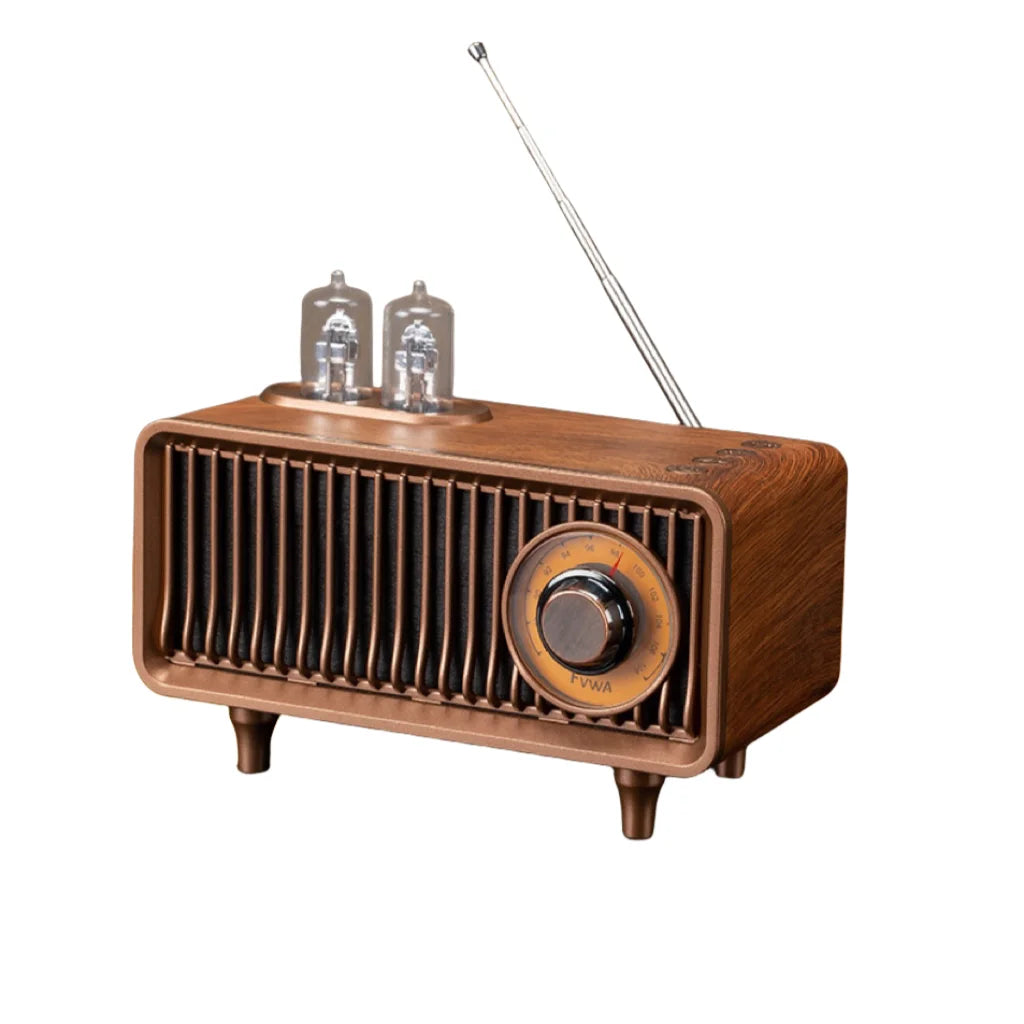 Haut-parleur Bluetooth sans fil FM Rétro Radio Subwoofer Carte mémoire Clé USB Haute Qualité Intérieur MP3 Haut-parleur portable Maison