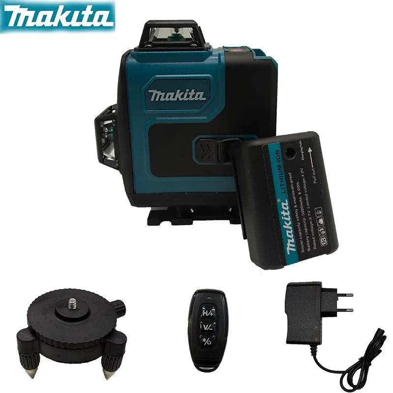 Makita 3D-4D 16-Line High Precision 360° Horizontal Vertical Green Laser Horizontal Wall-Mounted Portable Power Tools