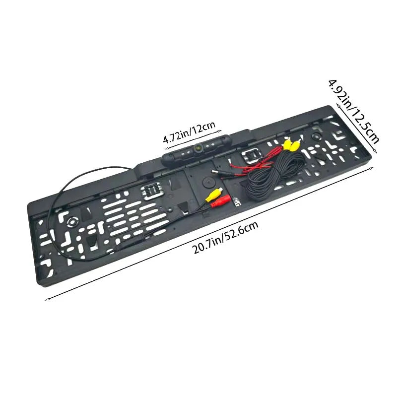 HD Car Rear View Camera EU License Plate Frame Reverse Camera Wide Angle Waterproof Night Vision Fits for Parking Monitor GPS