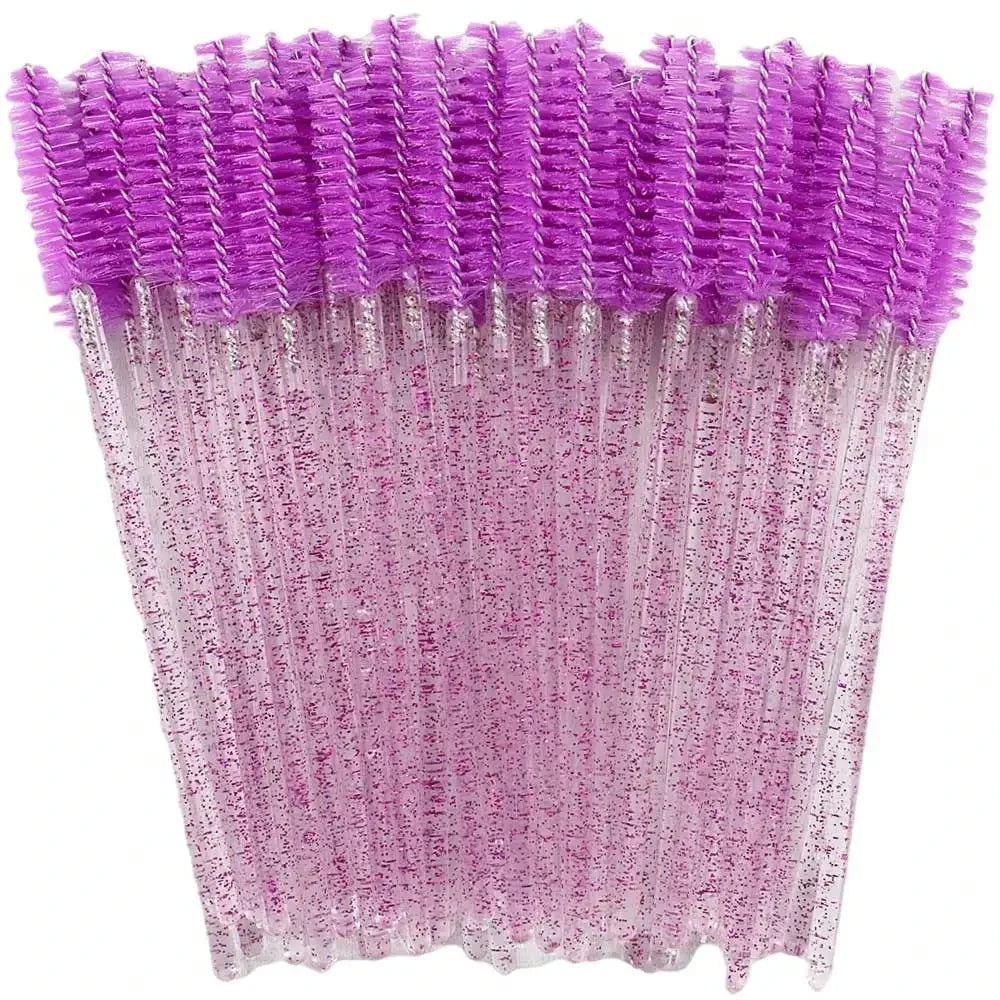 100/200/500Pcs Crystal Eyelashes Brush Comb Disposable Eye Lashes Extension Mascara Wands Makeup Professional Makeup Beauty Tool