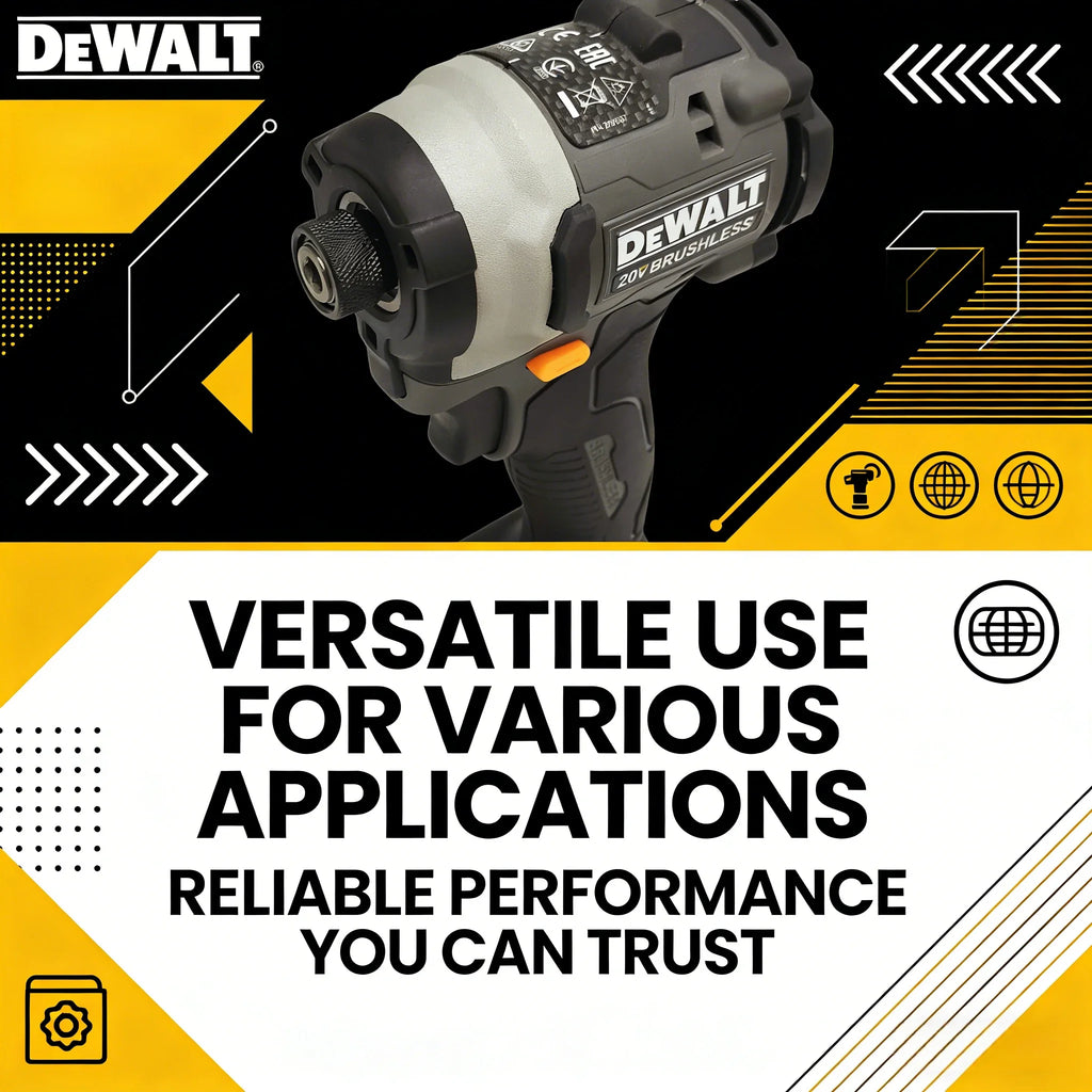 DeWalt DCF85M Brushless Lithium Impact Driver: Multi-Functional Electric Screwdriver & Variable Speed Woodworking Drill