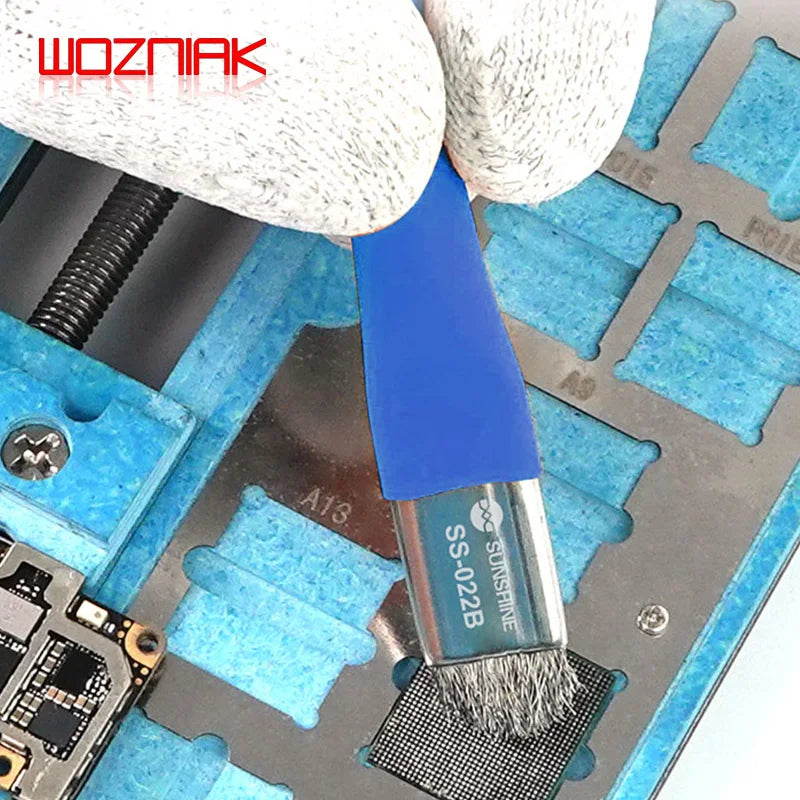 SUNSHINE SS-022B Safe Brush Anti-Static Motherboard PCB Cleaning Brush for Mobile Phone Repair Tools Kit Double Head Convenience