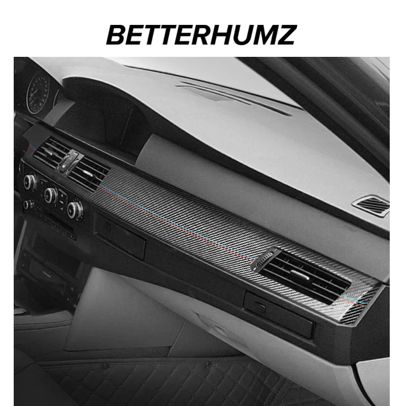 For BMW E60 Series 5 2004-2010 Made of Alcantara Dashboard Panel Instrument Trim Performance Sticker Car Interior Accessories