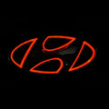 Car 5D LED Front Rear Light Emblem Sticker For Hyundai Genesis N-LINE I10 I20 I30 I40 IX20 IX35 Kona Getz Veloster Tucson Elantr