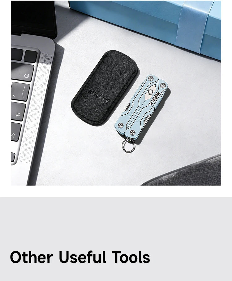 NexTool Mini Sailor Scissors S0 8-In-1 Micro Multitools Keychain EDC Portable Mini Pocket Scissors Outdoor Emergency Hand Tools