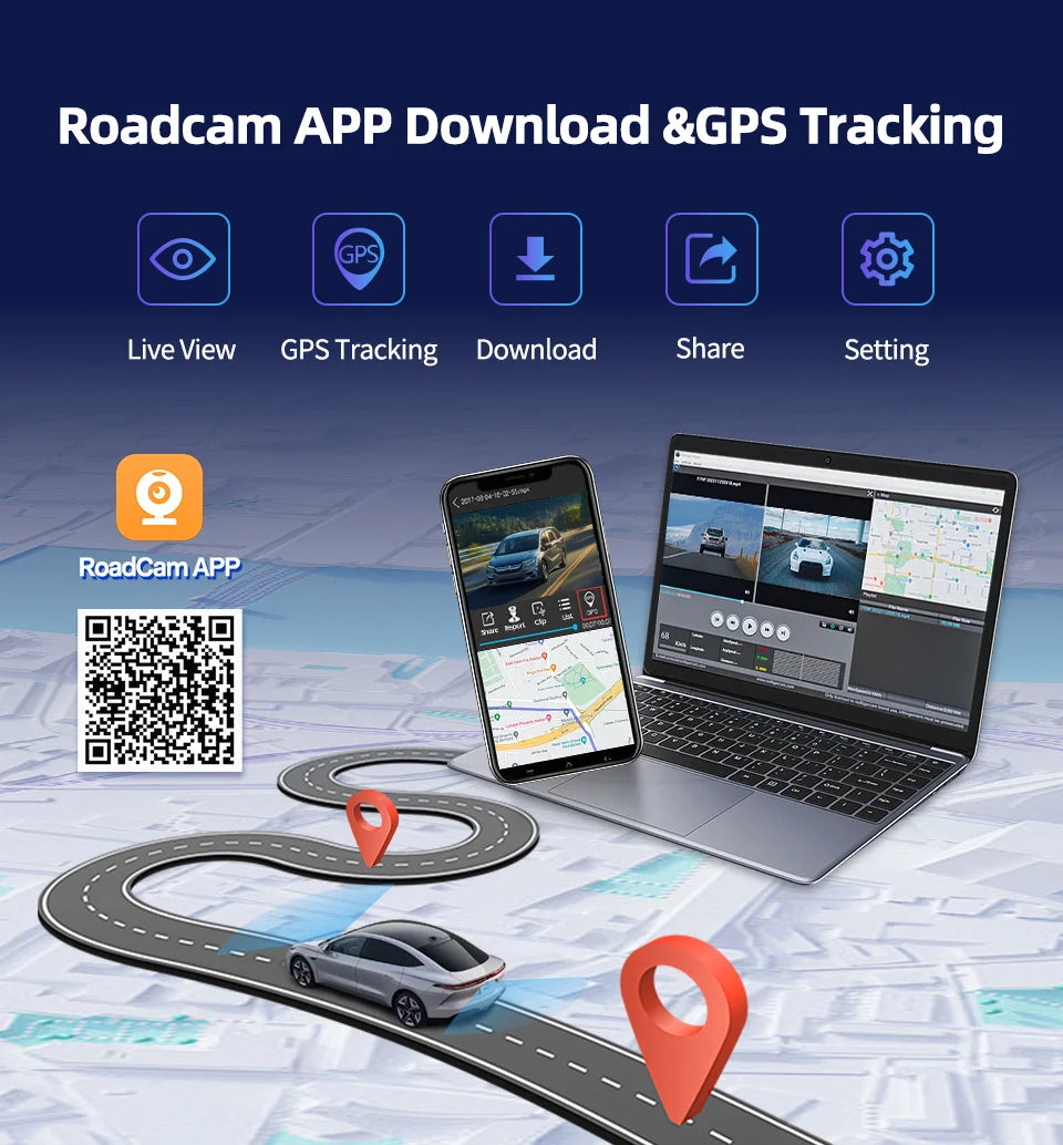 Imagebon H70 Plus 11.4" 4K QLED Car DVR Wireless CarPlay & Android Auto ADAS Dash Cam WiFi AUX GPS Navigation Loop Recording