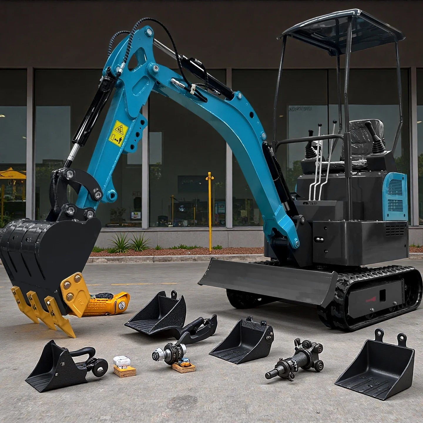 1.2 Ton Mini Excavator Epa Euro5 Small Crawler Digger Machine For Garden Mini Digger Reinforced Chassis For Home Use