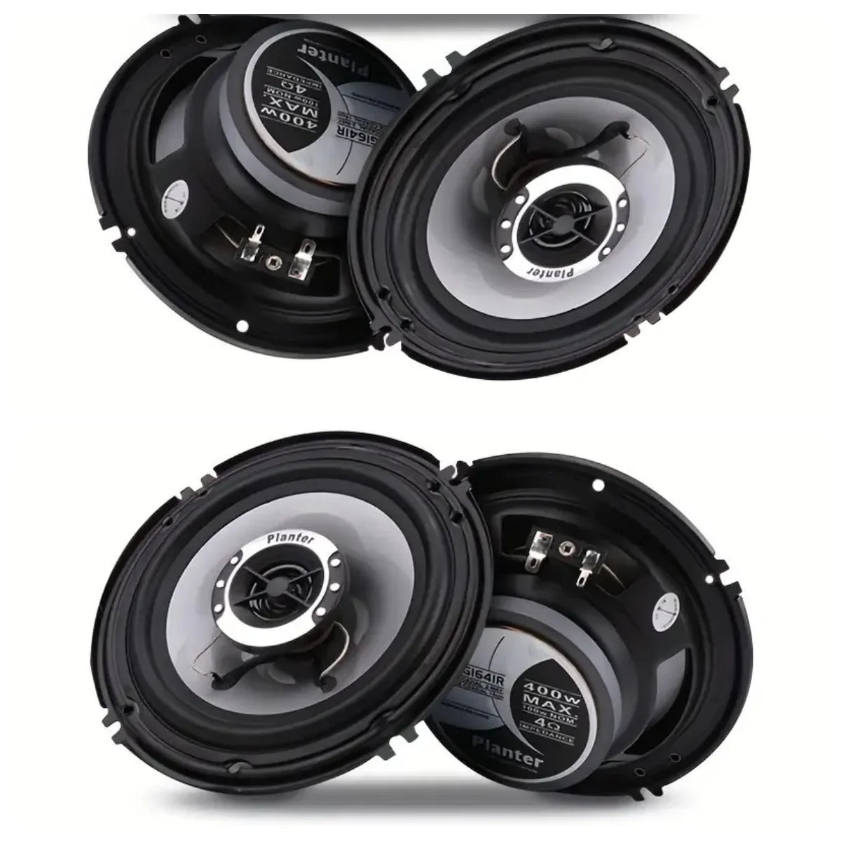 KELUNEGLO 6.5 Inch 400W Car Coaxial Speakers Stereo Car Door Hifi Full Range Speakers High-Quality Rubber Edges, Powerful Magnets, Truck Speakers Car Door Music Audio System Upgrade Universal Fits for Ford, for CHEVROLET, for