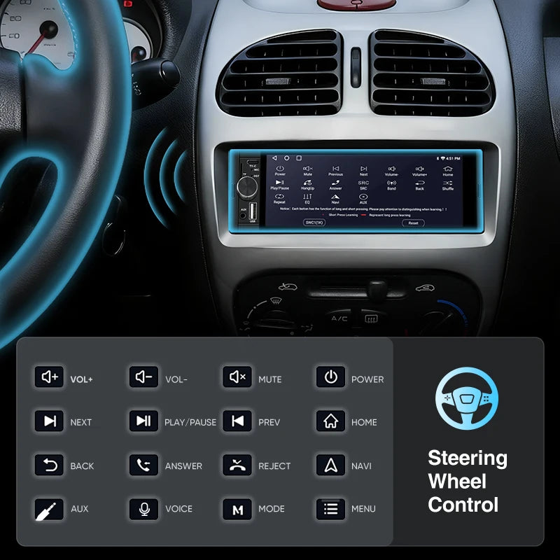 AINAVI K40 K50 Universal Car Radio 1 Din Carplay Wireless Android Auto Car Multimedia MP5 HD IPS Touch Screen USB TYPE-C BT 5.0