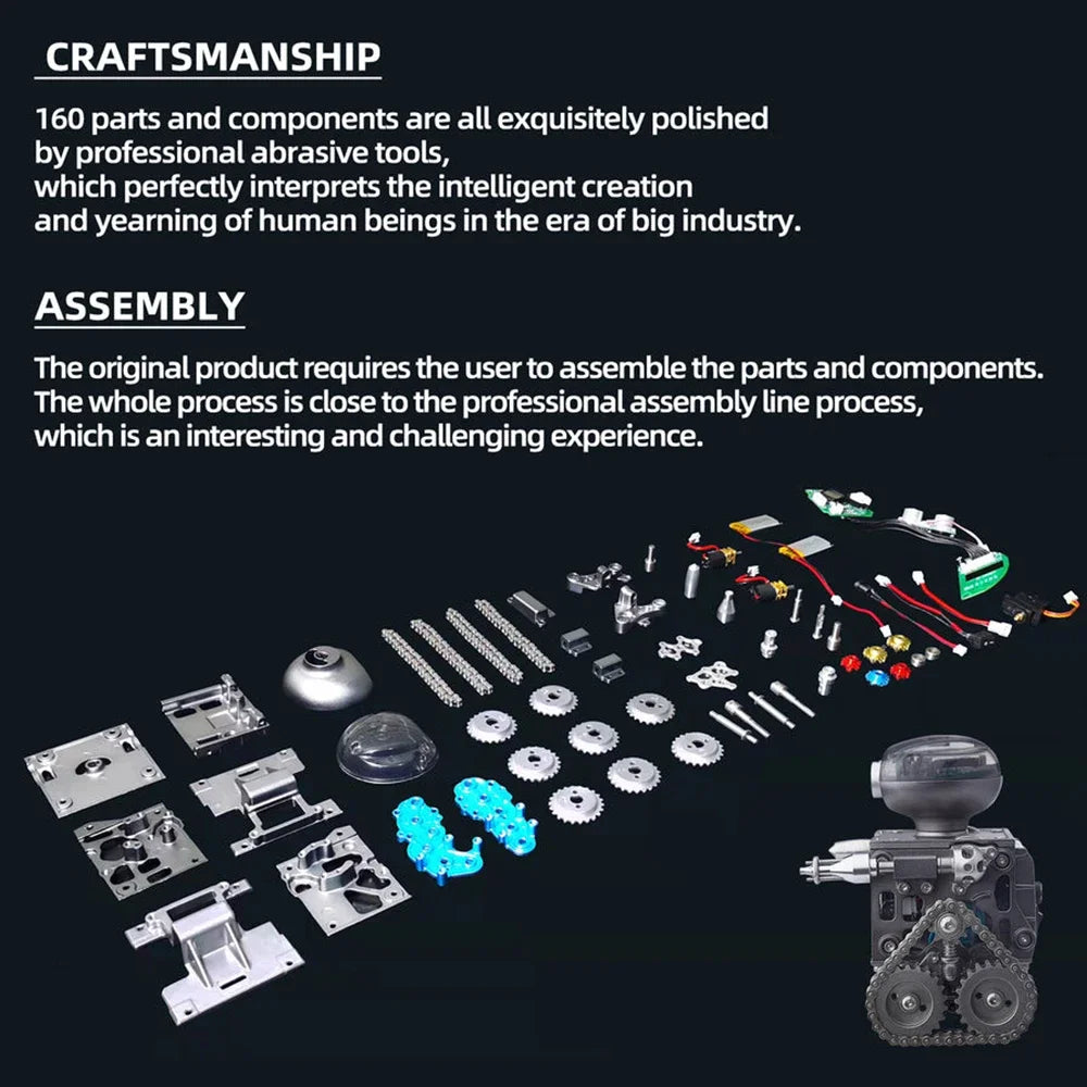 TECHING ROBOT Metal Assembling Model KIT Set APP CONTROL With Speaker Adults Children's Toys Gifts