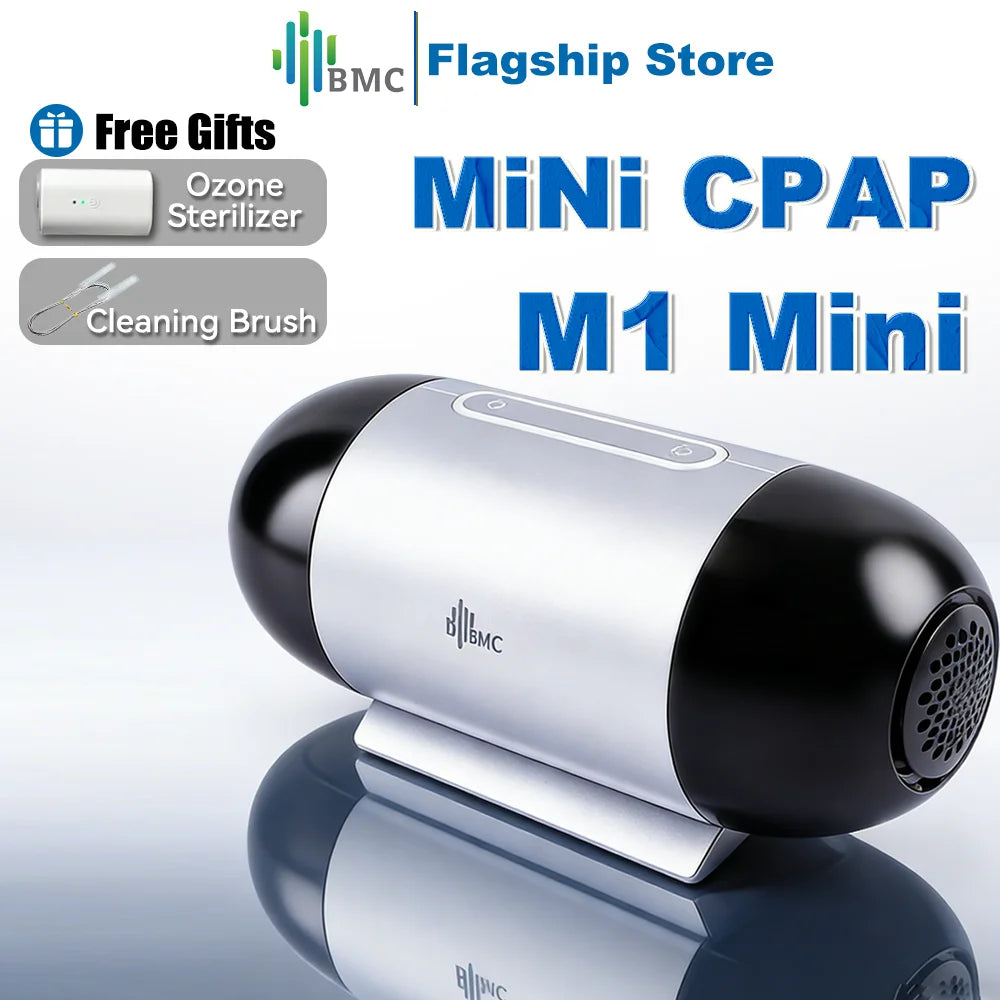 BMC M1Mini Portable CPAP Machine Auto Automatic Pressure Adjustment Travel CPAP For Severe Snoring Supports iOS/Android Apps